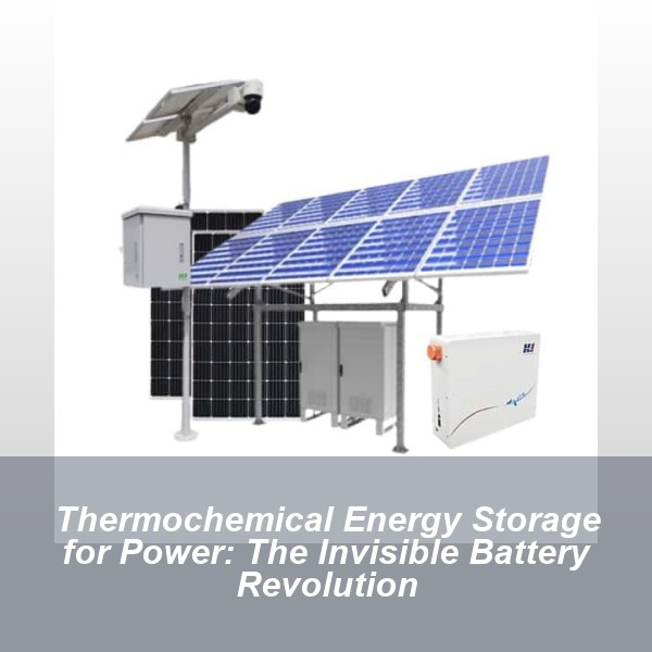 Thermochemical Energy Storage for Power: The Invisible Battery Revolution
